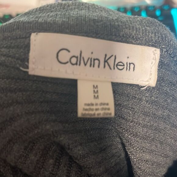 Calvin Klein Dark Grey Cowl Neck Sweater size medium - Picture 3 of 5